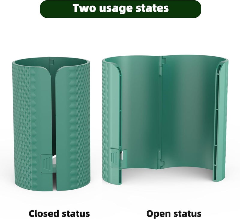 Pe&Hui Wrapping Paper Cutter,2 Pack Gift Wrap Cutter with 4 Replaceable Blades for Birthdays,Holidays Gifts Crafting and Christmas Paper Rolls(Green) - Image 3